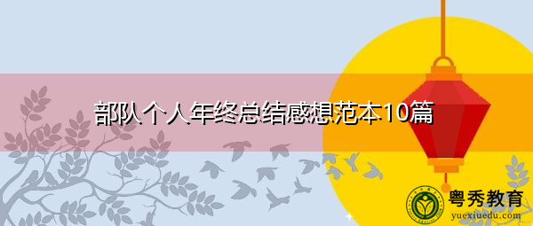 部队个人年终总结感想范本10篇