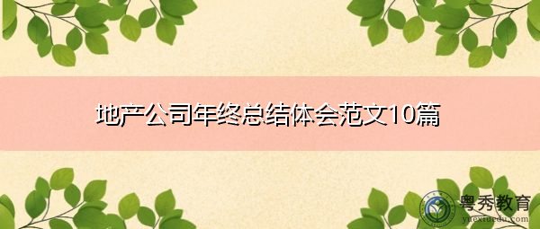 地产公司年终总结体会范文10篇 地产公司年终总结体会范文10篇