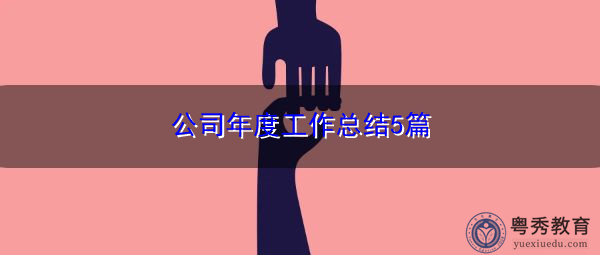 公司年度工作总结5篇
