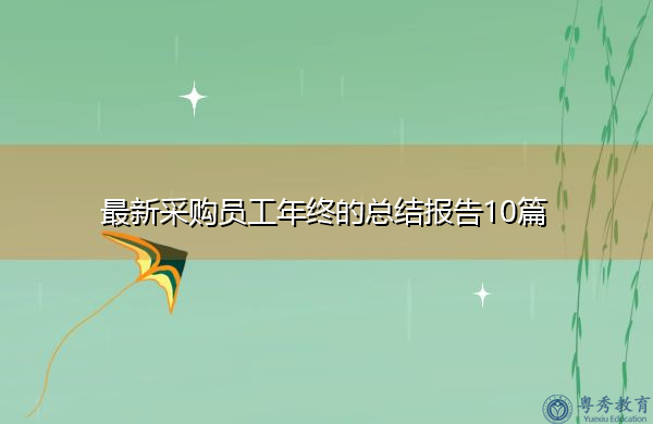 最新采购员工年终的总结报告10篇