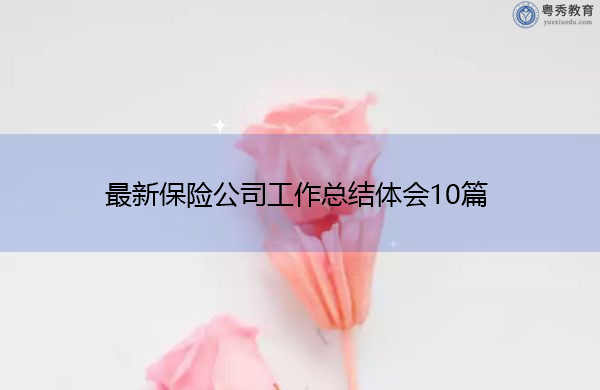 最新保险公司工作总结体会10篇 最新保险公司工作总结体会10篇