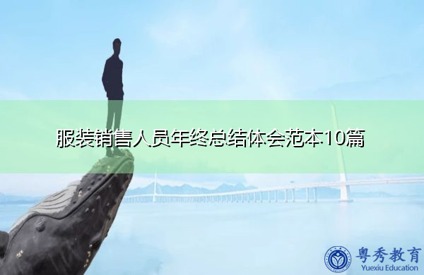 服装销售人员年终总结体会范本10篇