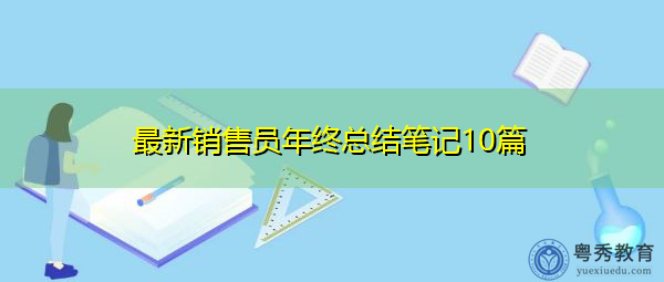 最新销售员年终总结笔记10篇