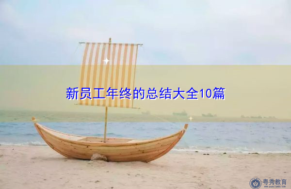 新员工年终的总结大全10篇 新员工年终的总结大全10篇
