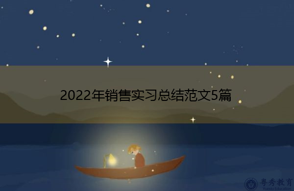 2022年销售实习总结范文5篇 2022年销售实习总结范文5篇