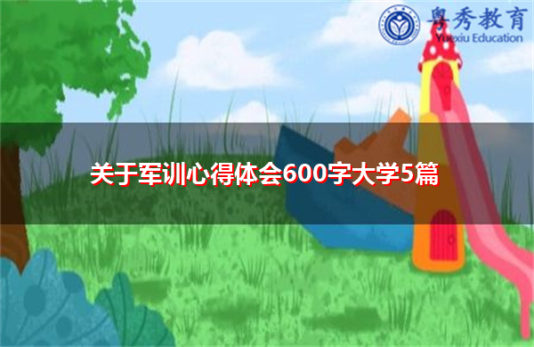 关于军训心得体会600字大学5篇