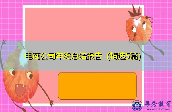 电商公司年终总结报告（精选5篇）