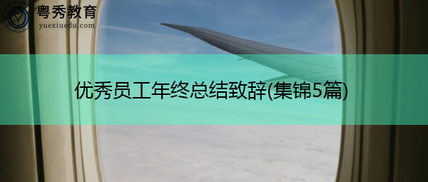 优秀员工年终总结致辞(集锦5篇) 优秀员工年终总结致辞(集锦5篇)