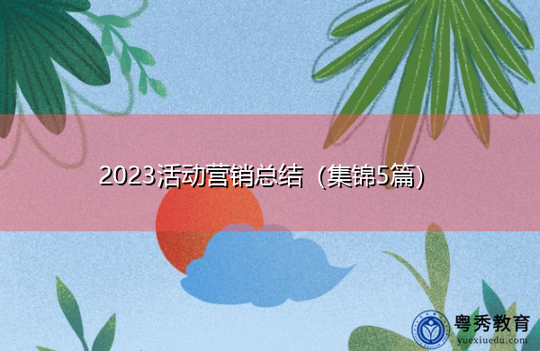 2023活动营销总结（集锦5篇）