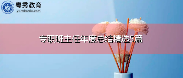 专职班主任年度总结精选5篇