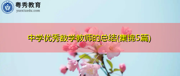 中学优秀数学教师的总结(集锦5篇) 中学优秀数学教师的总结(集锦5篇)