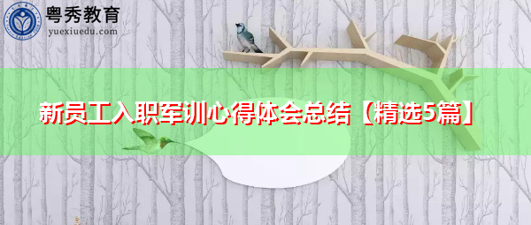新员工入职军训心得体会总结【精选5篇】 新员工入职军训心得体会总结【精选5篇】