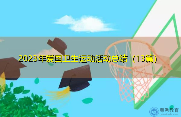 2023年爱国卫生运动活动总结（13篇）