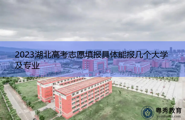 2023湖北高考志愿填报具体能报几个大学及专业