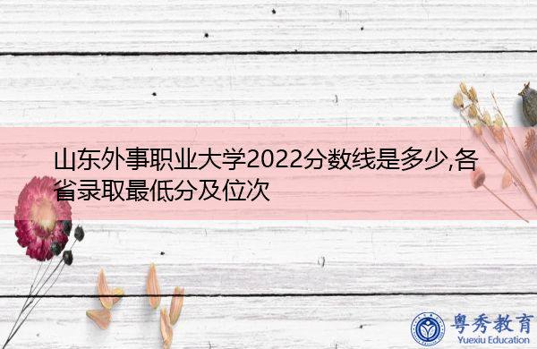 山东外事职业大学2022分数线是多少,各省录取最低分及位次 山东外事职业大学2022分数线是多少,各省录取最低分及位次