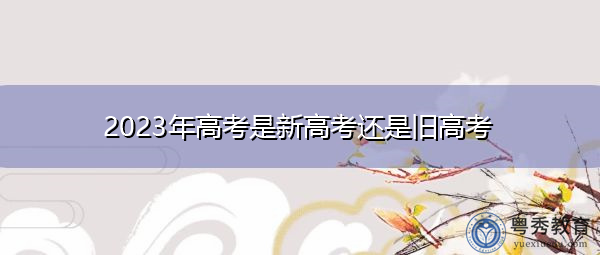 2023年高考是新高考还是旧高考