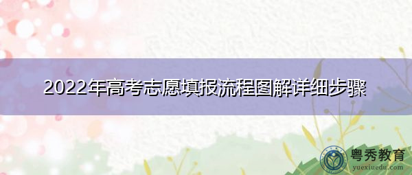 2022年高考志愿填报流程图解详细步骤 2022年高考志愿填报流程图解详细步骤