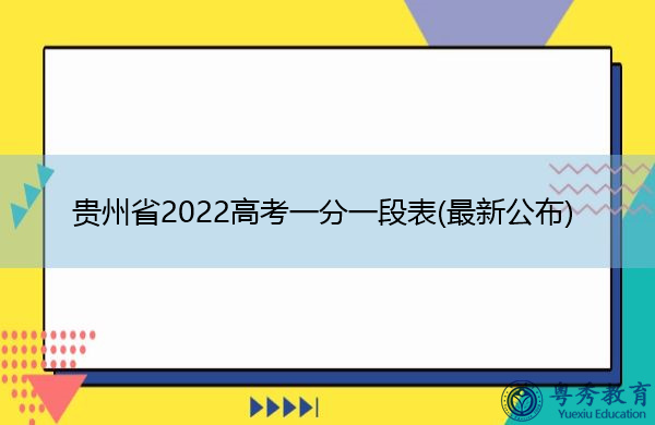 贵州省2022高考一分一段表(最新公布) 贵州省2022高考一分一段表(最新公布)