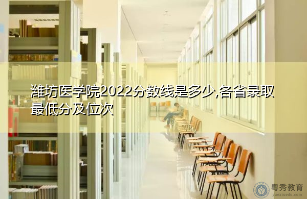 潍坊医学院2022分数线是多少,各省录取最低分及位次
