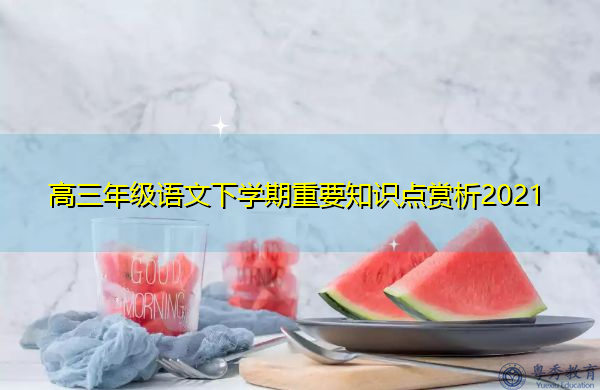 高三年级语文下学期重要知识点赏析2021