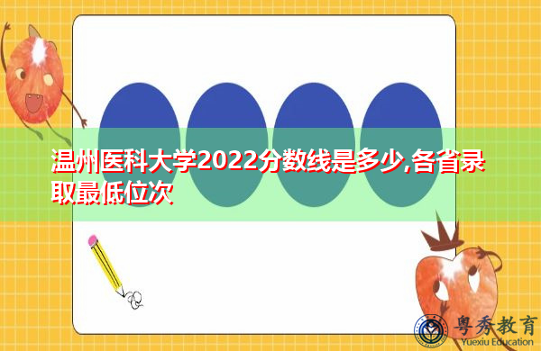 温州医科大学2022分数线是多少,各省录取最低位次