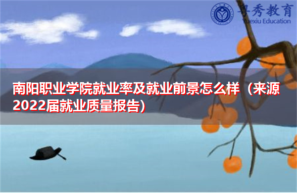 南阳职业学院就业率及就业前景怎么样（来源2022届就业质量报告）