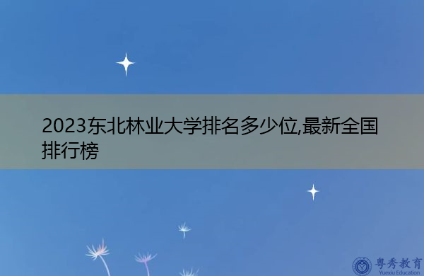2023东北林业大学排名多少位,最新全国排行榜 2023东北林业大学排名多少位,最新全国排行榜