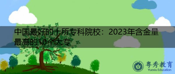中国最好的十所专科院校：2023年含金量最高的10个大专