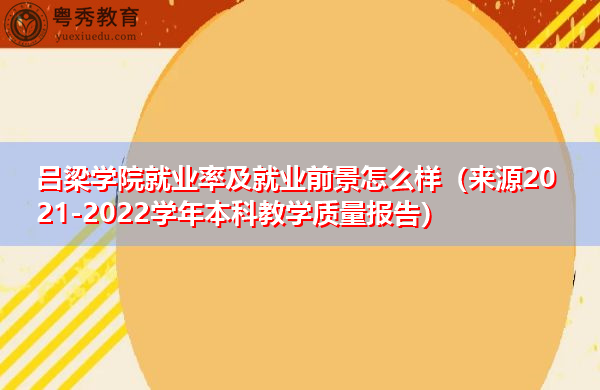 吕梁学院就业率及就业前景怎么样(来源2021-2022学年本科教学质量报告) 吕梁学院就业率及就业前景怎么样(来源2021-2022学年本科教学质量报告)
