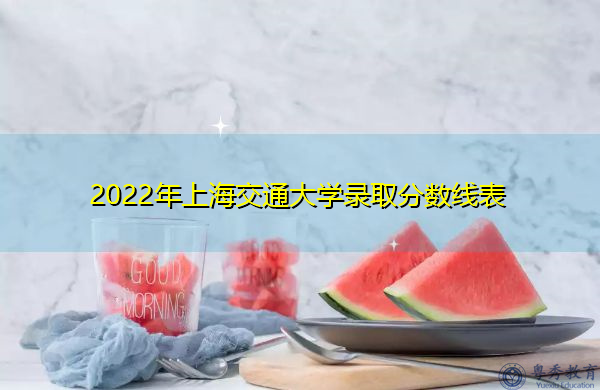 2022年上海交通大学录取分数线表
