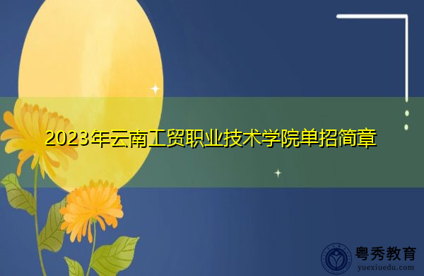 2023年云南工贸职业技术学院单招简章