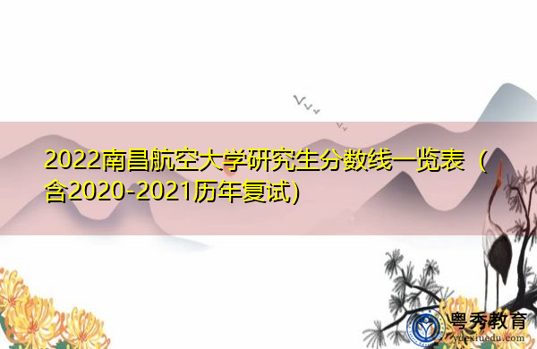 2022南昌航空大学研究生分数线一览表（含2020-2021历年复试）