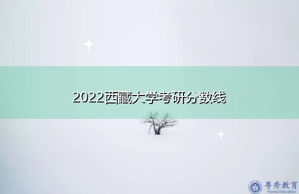 2022西藏大学考研分数线