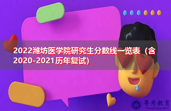 2022潍坊医学院研究生分数线一览表（含2020-2021历年复试）
