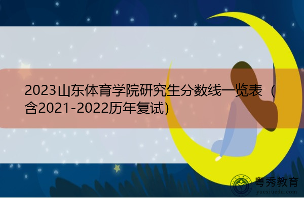 2023山东体育学院研究生分数线一览表（含2021-2022历年复试）