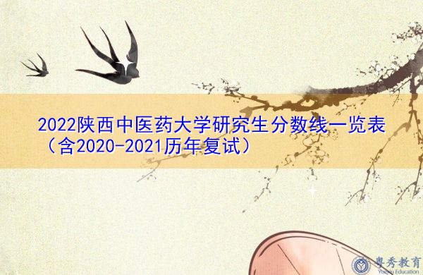2022陕西中医药大学研究生分数线一览表（含2020-2021历年复试）