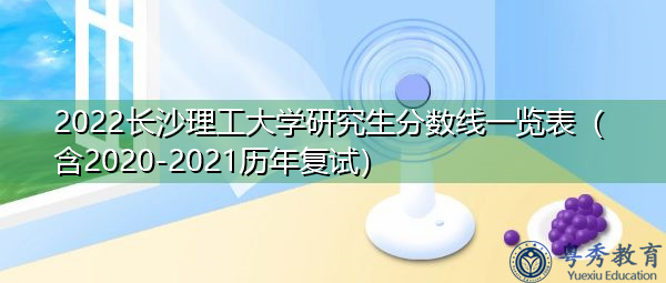 2022长沙理工大学研究生分数线一览表（含2020-2021历年复试）