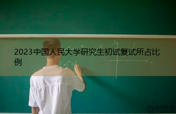 2023中国人民大学研究生初试复试所占比例