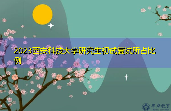 2023西安科技大学研究生初试复试所占比例