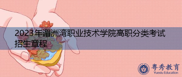 2023年湄洲湾职业技术学院高职分类考试招生章程 2023年湄洲湾职业技术学院高职分类考试招生章程