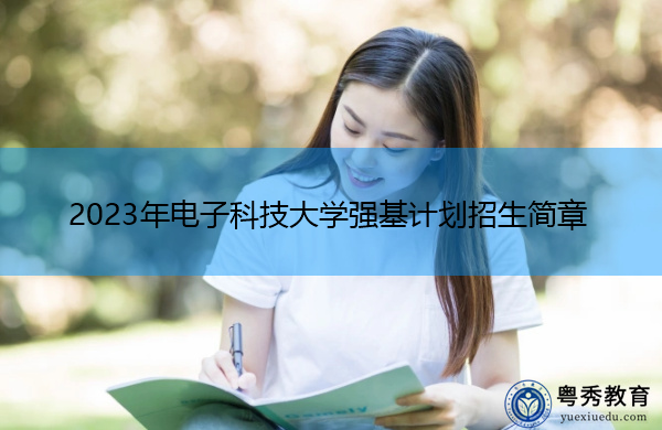 2023年电子科技大学强基计划招生简章