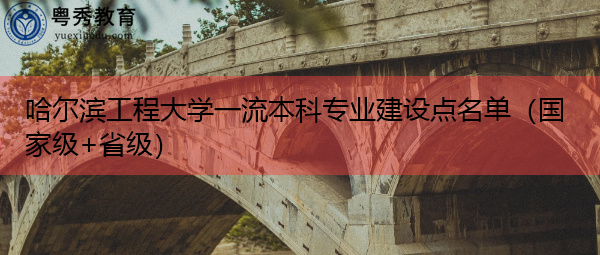 哈尔滨工程大学一流本科专业建设点名单(国家级+省级) 哈尔滨工程大学一流本科专业建设点名单(国家级+省级)