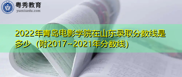 2022年青岛电影学院在山东录取分数线是多少（附2017~2021年分数线）