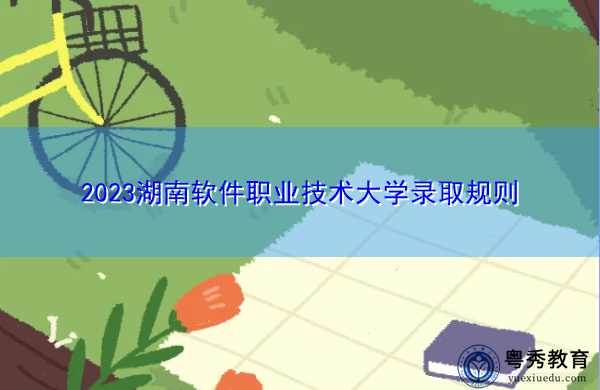 2023湖南软件职业技术大学录取规则