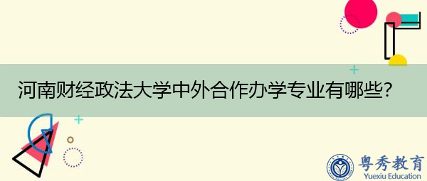 河南财经政法大学中外合作办学专业有哪些? 河南财经政法大学中外合作办学专业有哪些?