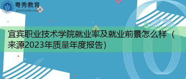 宜宾职业技术学院就业率及就业前景怎么样(来源2023年质量年度报告) 宜宾职业技术学院就业率及就业前景怎么样(来源2023年质量年度报告)
