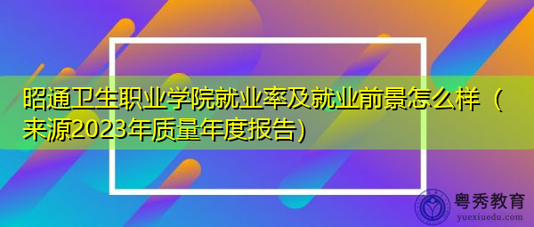 昭通卫生职业学院就业率及就业前景怎么样(来源2023年质量年度报告) 昭通卫生职业学院就业率及就业前景怎么样(来源2023年质量年度报告)