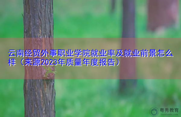 云南经贸外事职业学院就业率及就业前景怎么样(来源2023年质量年度报告) 云南经贸外事职业学院就业率及就业前景怎么样(来源2023年质量年度报告)