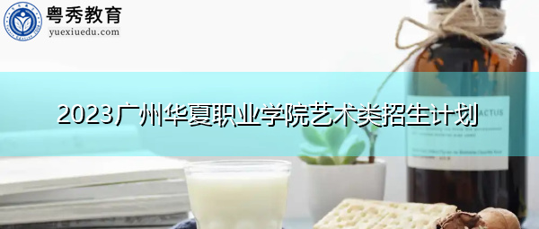 2023广州华夏职业学院艺术类招生计划 2023广州华夏职业学院艺术类招生计划
