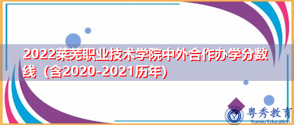 2022莱芜职业技术学院中外合作办学分数线（含2020-2021历年）